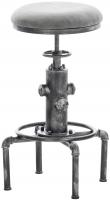 Barhocker Lumos Vintage Kunstleder antik-silber dunkelgrau Barhocker Lumos Vintage Kunstleder antik-silber dunkelgrau