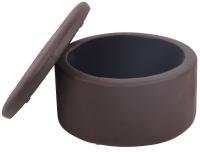 Sitzhocker Evora Kunstleder braun 