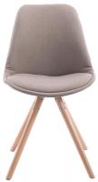 4er Set Stühle Toulouse Stoff Natura Rund taupe 4er Set Stühle Toulouse Stoff Natura Rund taupe