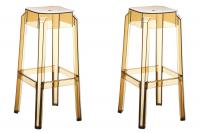 2er Set Barhocker Fox, transparent bernstein 2er Set Barhocker Fox, transparent bernstein