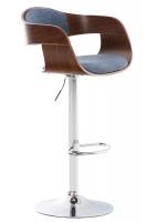 Barhocker Kingston Stoff walnuss/blau Barhocker Kingston Stoff walnuss/blau