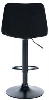 Barhocker Divo Stoff Schwarz schwarz 