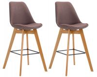 2er Set Barhocker Metz Stoff natura braun 2er Set Barhocker Metz Stoff natura braun