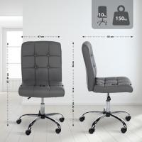 Arbeitshocker Trenton Kunstleder grau Arbeitshocker Trenton Kunstleder grau