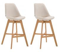2er Set Barhocker Cannes Stoff natura creme 2er Set Barhocker Cannes Stoff natura creme