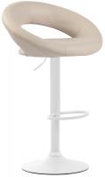 2er Set Barhocker Olinda Kunstleder weiß creme 2er Set Barhocker Olinda Kunstleder weiß creme