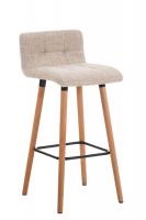 2er Set Barhocker Lincoln Stoff natura creme 2er Set Barhocker Lincoln Stoff natura creme
