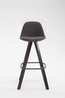 Barhocker Franklin Stoff Square Cappuccino (eiche) dunkelgrau 