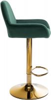 Barhocker Braga Gold Samt dunkelgrün Barhocker Braga Gold Samt dunkelgrün