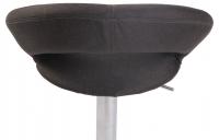 2er Set Barhocker Olinda Stoff Chrom dunkelgrau 2er Set Barhocker Olinda Stoff Chrom dunkelgrau