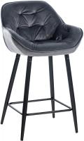 Barhocker Gibson Samt dunkelgrau Barhocker Gibson Samt dunkelgrau
