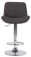 Barhocker Lentini Stoff chrom dunkelgrau Barhocker Lentini Stoff chrom dunkelgrau