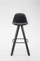 Barhocker Franklin Vollgepolstert Kunstleder Square Schwarz (eiche) schwarz 