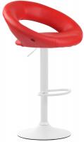 Barhocker Olinda Kunstleder weiß rot Barhocker Olinda Kunstleder weiß rot