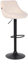 Barhocker Lazio Samt schwarz creme Barhocker Lazio Samt schwarz creme