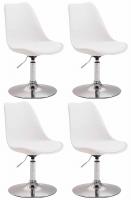4er Set Esszimmerstühle Maverick C Kunststoff weiß 4er Set Esszimmerstühle Maverick C Kunststoff weiß
