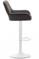 Barhocker Braga Kunstleder weiß braun Barhocker Braga Kunstleder weiß braun