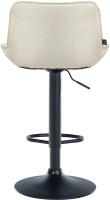 2er Set Barhocker Vonore Stoff schwarz creme 2er Set Barhocker Vonore Stoff schwarz creme