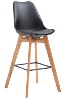 2er Set Barhocker Metz Kunststoff natura schwarz 2er Set Barhocker Metz Kunststoff natura schwarz