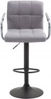 2er Set Barhocker Lucy V2 Stoff schwarz grau 2er Set Barhocker Lucy V2 Stoff schwarz grau