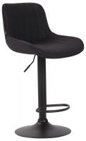 Barhocker Lentini Stoff schwarz schwarz Barhocker Lentini Stoff schwarz schwarz