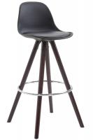 Barhocker Franklin Kunstleder Rund Cappuccino (eiche) schwarz Barhocker Franklin Kunstleder Rund Cappuccino (eiche) schwarz