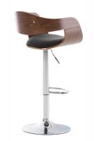 2er Set Barhocker Kingston Stoff walnuss/dunkelgrau 