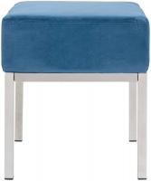 Sitzhocker Lamega Samt blau 