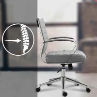 Bürostuhl Oakland Stoff grau 