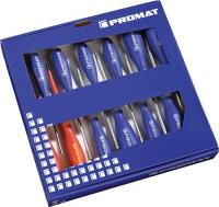 Schraubendrehersatz XXL 13-tlg.Schlitz/PH/PZD/TX Mehrkomponentengriffen PROMAT Schraubendrehersatz XXL 13-tlg.Schlitz/PH/PZD/TX Mehrkomponentengriffen PROMAT