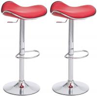 2er Set Barhocker Shanghai rot 2er Set Barhocker Shanghai rot