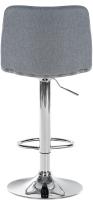Barhocker Lex Stoff Chrom grau 