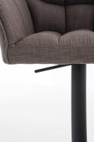 Barhocker Damaso B Stoff grau Barhocker Damaso B Stoff grau
