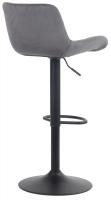 2er Set Barhocker Tover Samt dunkelgrau 