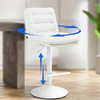 2er Set Barhocker Damar Kunstleder weiß weiß 2er Set Barhocker Damar Kunstleder weiß weiß