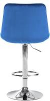 2er Set Barhocker Toni Samt chrom blau 2er Set Barhocker Toni Samt chrom blau