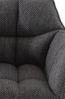 2er Set Barhocker Damaso Stoff schwarz titangrau 2er Set Barhocker Damaso Stoff schwarz titangrau
