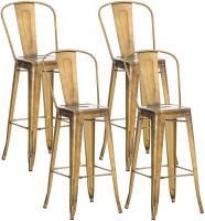 4er Set Barhocker Aiden gold 4er Set Barhocker Aiden gold