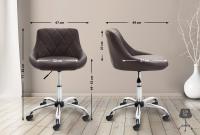 Arbeitshocker Lazio Kunstleder braun 