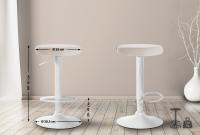 2er Set Barhocker Ponte Samt weiß creme 2er Set Barhocker Ponte Samt weiß creme