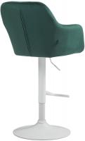 Barhocker Natoma Samt weiß grün Barhocker Natoma Samt weiß grün