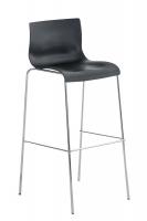 Barhocker Hoover Chrom 4-Fuß Gestell schwarz Barhocker Hoover Chrom 4-Fuß Gestell schwarz