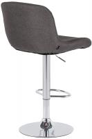 2er Set Barhocker Solon Chrom Stoff dunkelgrau 2er Set Barhocker Solon Chrom Stoff dunkelgrau