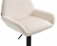 2er Set Barhocker Braga Samt schwarz creme 2er Set Barhocker Braga Samt schwarz creme