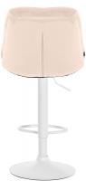 Barhocker Laurel Samt weiß creme Barhocker Laurel Samt weiß creme