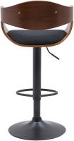 2er Set Barhocker Kingston B Stoff walnuss/schwarz 2er Set Barhocker Kingston B Stoff walnuss/schwarz