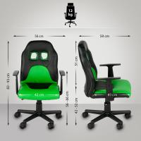 Kinder Bürostuhl Fun schwarz/grün Kinder Bürostuhl Fun schwarz/grün