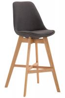 Barhocker Cannes Stoff Natura dunkelgrau Barhocker Cannes Stoff Natura dunkelgrau