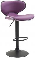2er Set Barhocker Las Vegas V2 Kunstleder schwarz lila 2er Set Barhocker Las Vegas V2 Kunstleder schwarz lila