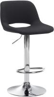 Barhocker Camden Stoff chrom schwarz 